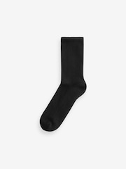 Black Cushion Sole Ribbed Sport Ankle Socks 3 Pack With Arch Support - Image 3 of 5