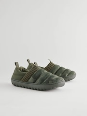 Khaki Camo Padded Close Back Slippers - Image 1 of 6
