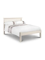 Julian Bowen Stone White Barcelona Low Footend Wooden Bed - Image 1 of 1