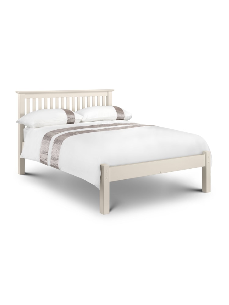 Julian Bowen Stone White Barcelona Low Footend Wooden Bed - Image 1 of 1