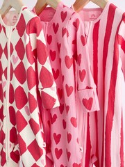Red Heart 100% Cotton Two Way Zip Baby Footless Sleepsuit 3 Pack (0mths-3yrs) - Image 12 of 14