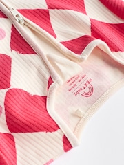 Red Heart 100% Cotton Two Way Zip Baby Footless Sleepsuit 3 Pack (0mths-3yrs) - Image 14 of 14