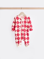 Red Heart 100% Cotton Two Way Zip Baby Footless Sleepsuit 3 Pack (0mths-3yrs) - Image 4 of 14
