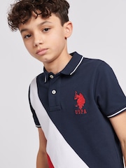 ZDA Polo Assn. Fantovska polo majica iz 100% bombaža Player 3 Sash - Slika 2 iz 7