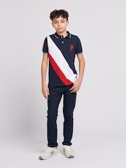ZDA Polo Assn. Fantovska polo majica iz 100% bombaža Player 3 Sash - Slika 3 iz 7