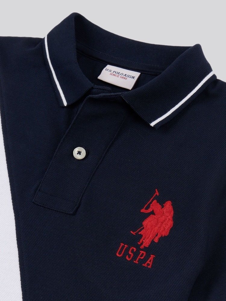 ZDA Polo Assn. Fantovska polo majica iz 100% bombaža Player 3 Sash - Slika 7 iz 7