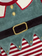 JoJo Maman Bébé Cream Christmas Elf Bib - Image 3 of 3