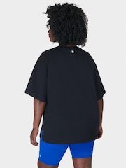 Sweaty Betty Black 100% Cotton Wear The Damn Shorts T-Shirt - Image 2 of 8