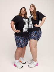 Sweaty Betty Black 100% Cotton Wear The Damn Shorts T-Shirt - Image 5 of 8