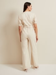 Phase Eight Cream Florisa Denim Jumpsuit - Image 2 of 7