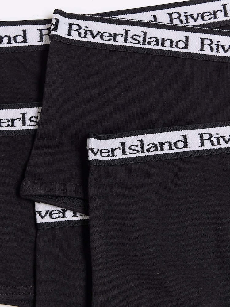River Island Black Girls Hipster 100% Cotton Briefs 5 Pack - Image 2 of 3