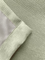 Enhanced Living Green Matrix Ready Made Blackout Pencil Pleat Curtains - Image 4 of 4