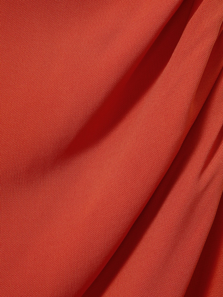 Reiss Rust Carla Jersey Ruched Midi Dress - Image 8 of 8