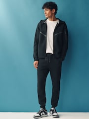Svart - Nike Tech Fleece Zip Up Huvtröja - Bild 2 av 8