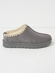 FatFace Lyra Grey Mule Slippers - Image 1 of 2