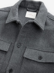Grau - Signature Wool Blend Shacket with Cashmere - Bild 10 von 10