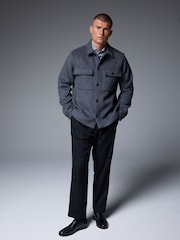 Grau - Signature Wool Blend Shacket with Cashmere - Bild 2 von 10
