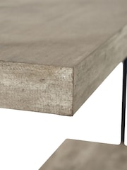 Pacific Grey Concrete Effect Wood and Iron 5 Shelf Unit - Image 5 of 6