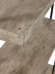 Pacific Grey Concrete Effect Wood and Iron 5 Shelf Unit - Image 6 of 6