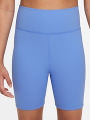 Nike Blue Pulse One 5 Inch Dri-FIT Bike Shorts - Image 1 of 4
