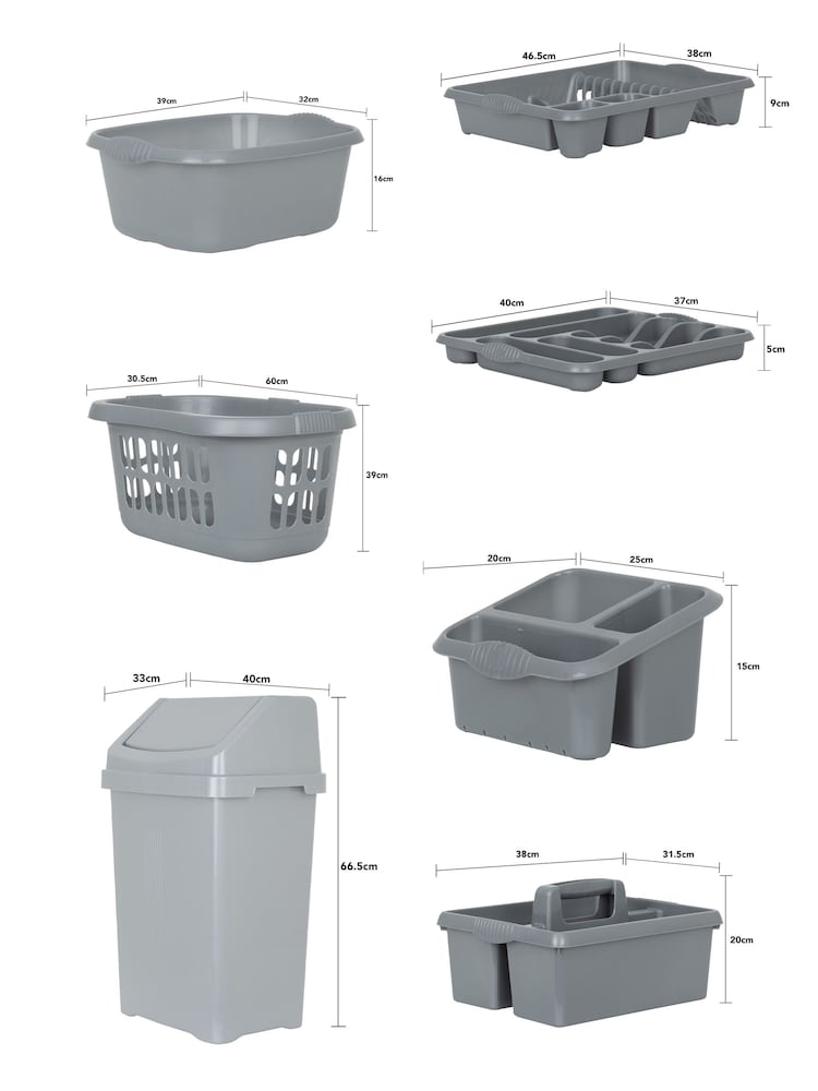 Wham Silver Casa Kitchen 7 Piece - Image 3 of 3