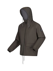 Grün - Regatta Bayano Wasserdichte Jacke - Bild 8 von 9