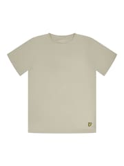 Lyle & Scott Grey Boys Onyx T-Shirt And Cuffed Pant Set - Image 2 of 5