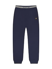 Lyle & Scott Grey Boys Onyx T-Shirt And Cuffed Pant Set - Image 3 of 5