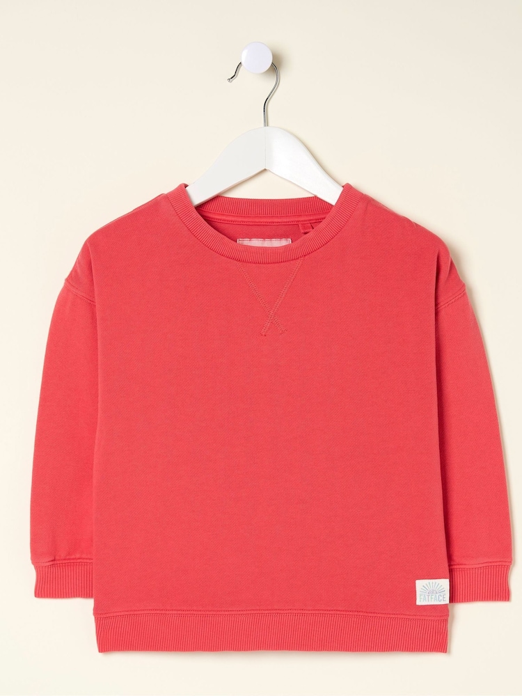 FatFace Tilbury Red Crew Sweatshirt - Image 4 of 4