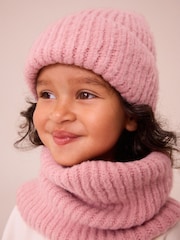 Pink Chunky Rib Snood (1-16yrs) - Image 1 of 6
