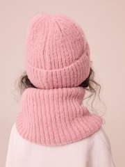 Pink Chunky Rib Snood (1-16yrs) - Image 2 of 6