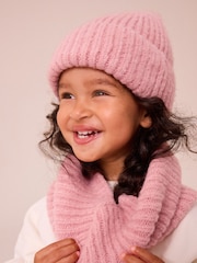 Pink Chunky Rib Snood (1-16yrs) - Image 3 of 6