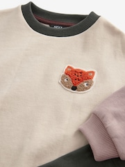 Stone Fox Colourblock Sweatshirt and Leggings Set (3mths-7yrs) - Image 7 of 7