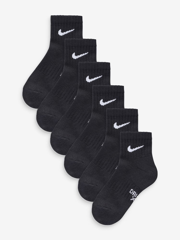 Nike Little Kids Performance Quarter Crew Socks 6 Pack - Bild 1 von 7 Nike Little Kids Performance Quarter Crew Socks 6 Pack - Bild 1 von 7