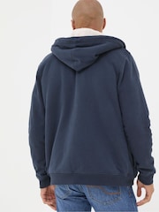 FatFace Navy Fleece Hoodie - Image 2 of 4