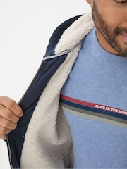 FatFace Navy Fleece Hoodie - Image 4 of 4