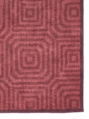 Laurence Llewelyn-Bowen Red Cassetino Stripe Washable Flat Weave Rug - Image 4 of 6