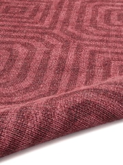 Laurence Llewelyn-Bowen Red Cassetino Stripe Washable Flat Weave Rug - Image 6 of 6