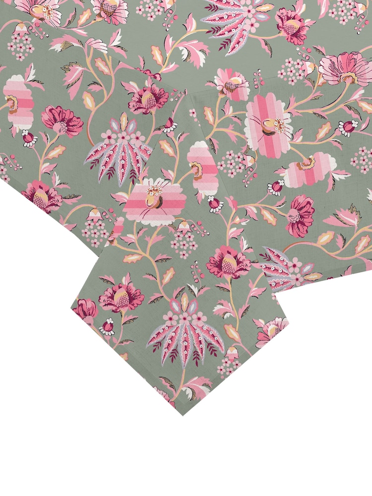 Cath Kidston Green Friendship Garden Tablecloth - Image 2 of 2