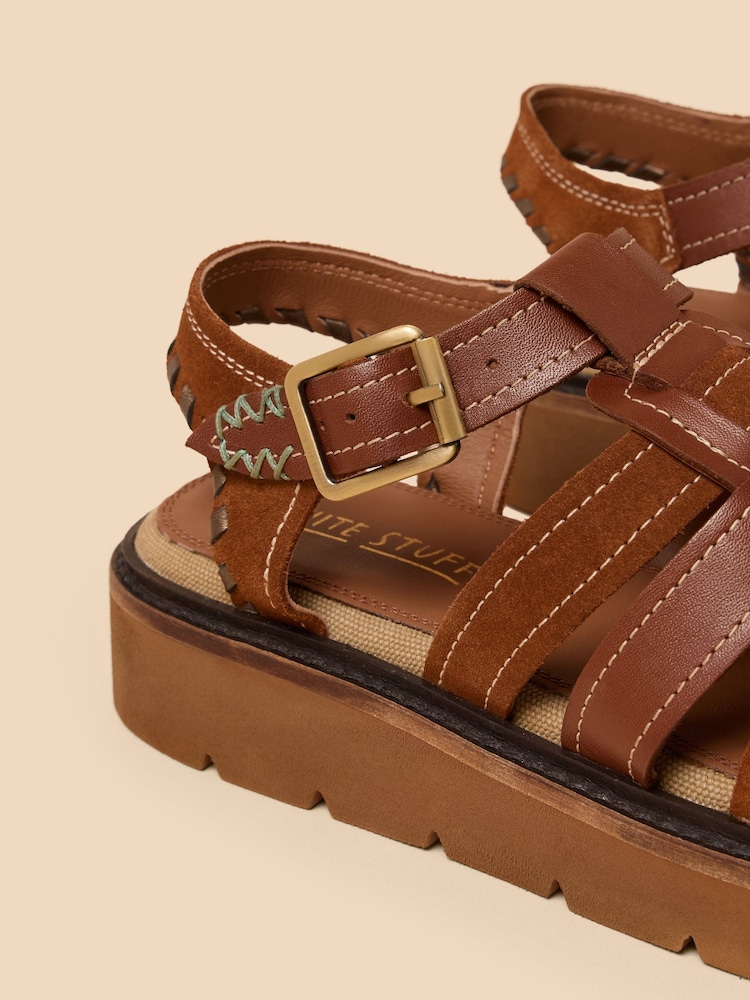 White Stuff Natural Chunky Fisherman Sandals - Image 4 of 4