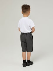 Trutex Junior Boys Slim Leg Grey 2 Pack School Shorts - Image 3 of 5