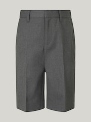 Trutex Junior Boys Slim Leg Grey 2 Pack School Shorts - Image 4 of 5