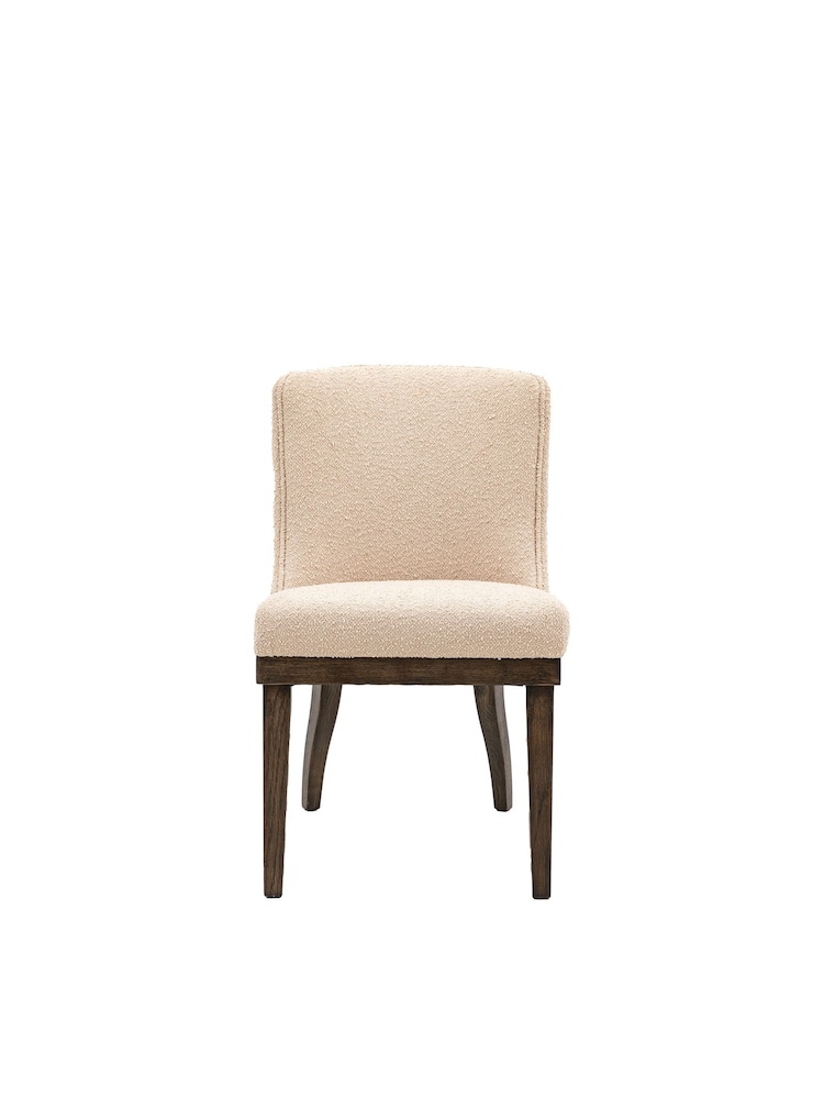 Gallery Home Set of 2 Taupe Cream Kenneth Dining Chairs - Image 2 of 3