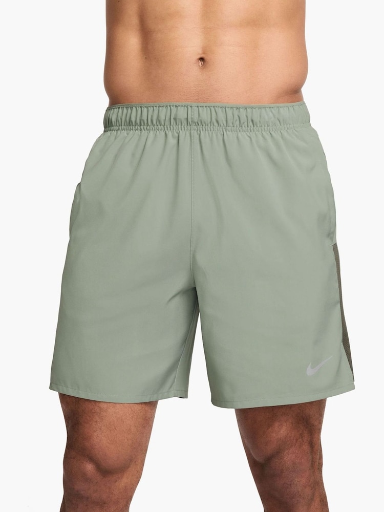 Nike Green 7 Inch Dri-FIT Challenger 9 inch Unlined Running Shorts - Image 1 of 5