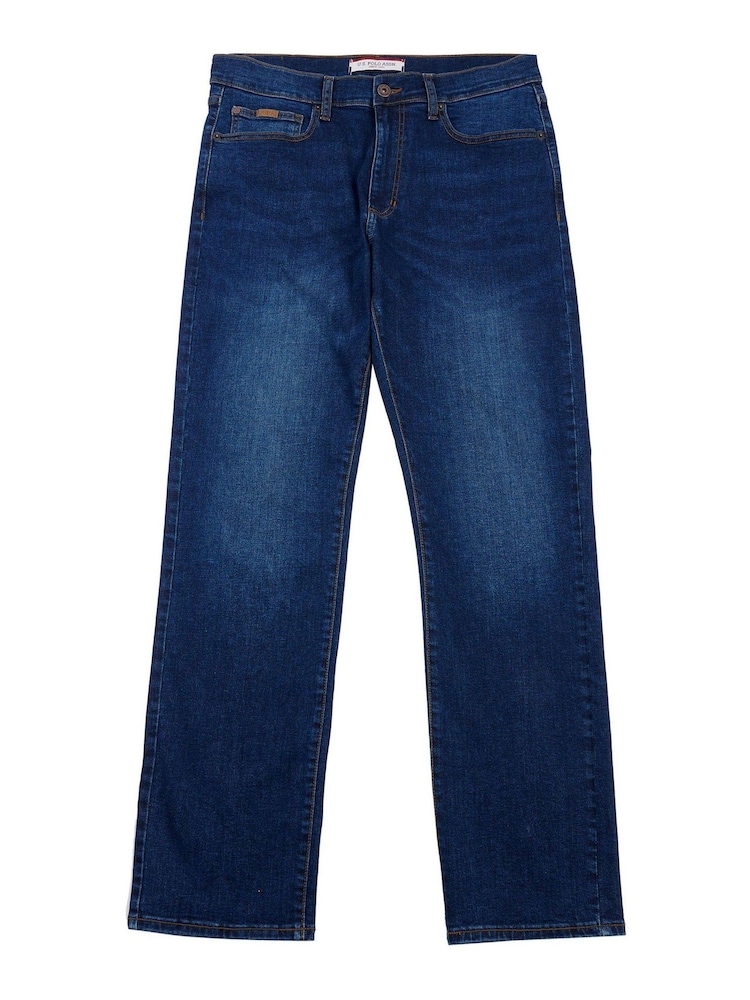 Albastru - U.S. Polo Assn. Blugi Denim bărbați 5 de buzunar - Image 6 of 7