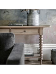 Gallery Home Natural Alston 2 Drawer Console Table - Image 1 of 7