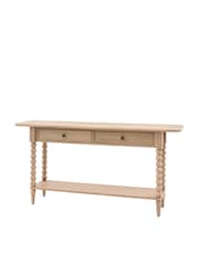 Gallery Home Natural Alston 2 Drawer Console Table - Image 6 of 7