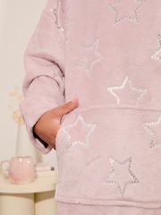 Lipsy Pink Soft Touch Hooded Blanket - Image 3 of 4