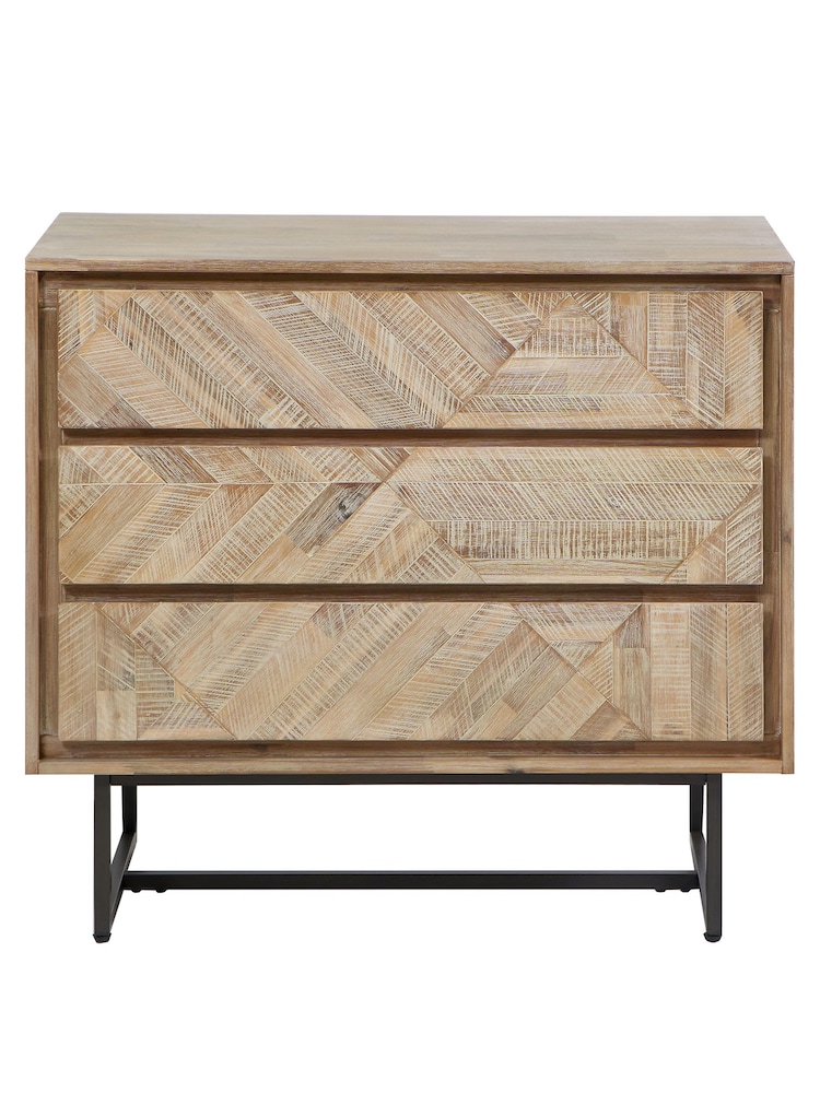 Pacific Natural Marca Acacia Wood Chest of Drawers - Image 2 of 6