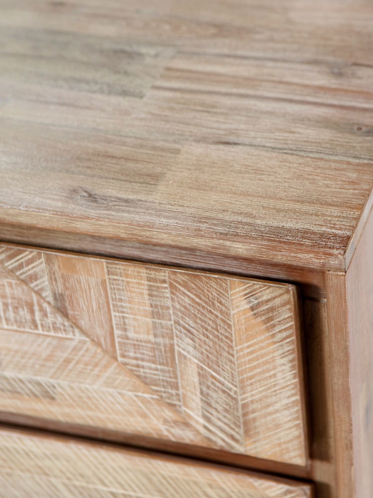 Pacific Natural Marca Acacia Wood Chest of Drawers - Image 6 of 6